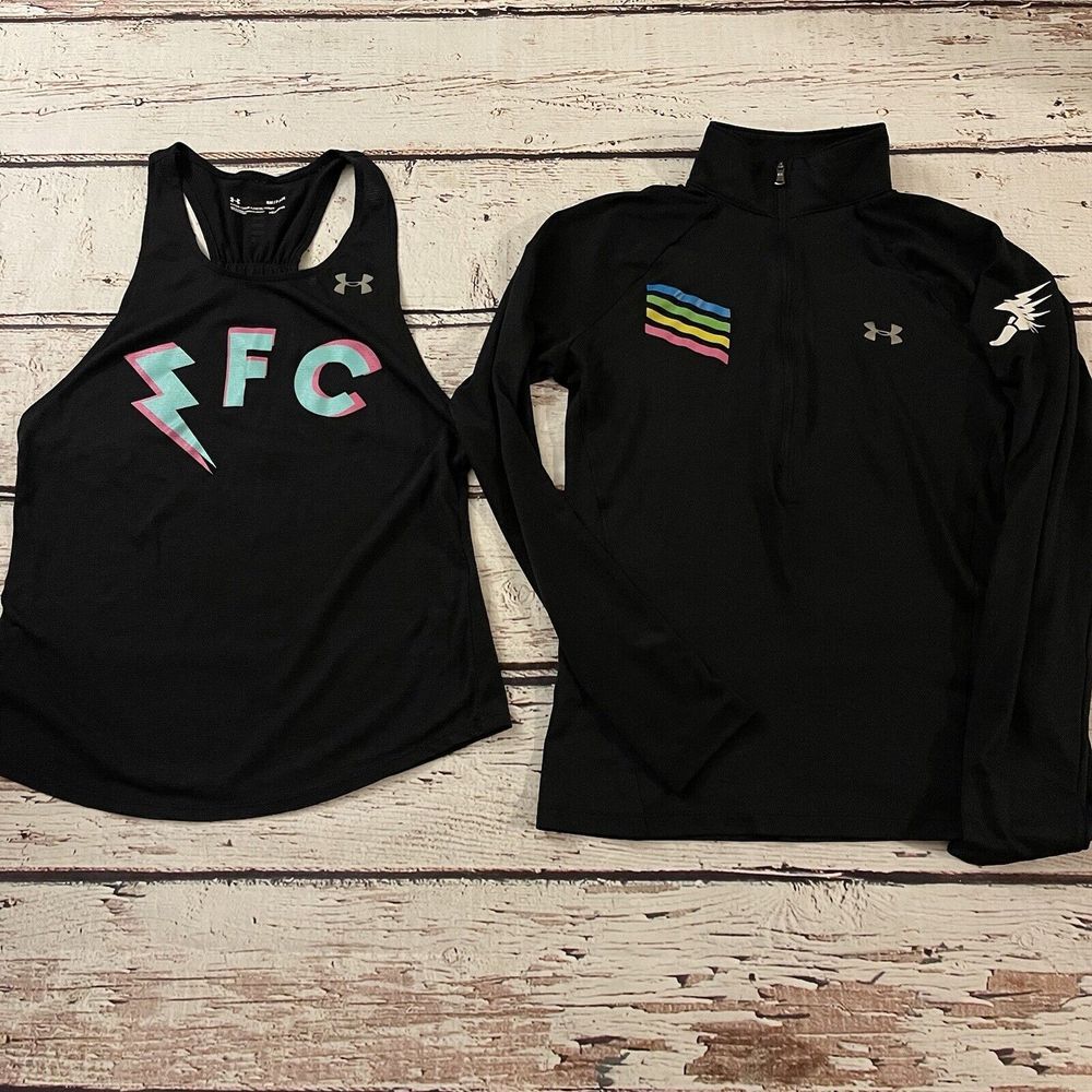 Under Armour Tank/Pullover Womens Small Racerback Electric Athletic Club Running